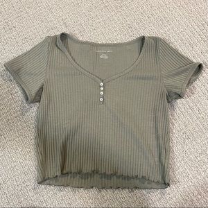 American Eagle Cropped Tee